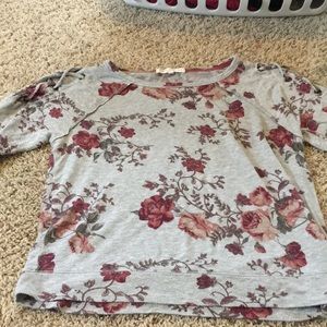 Grey floral shirt
